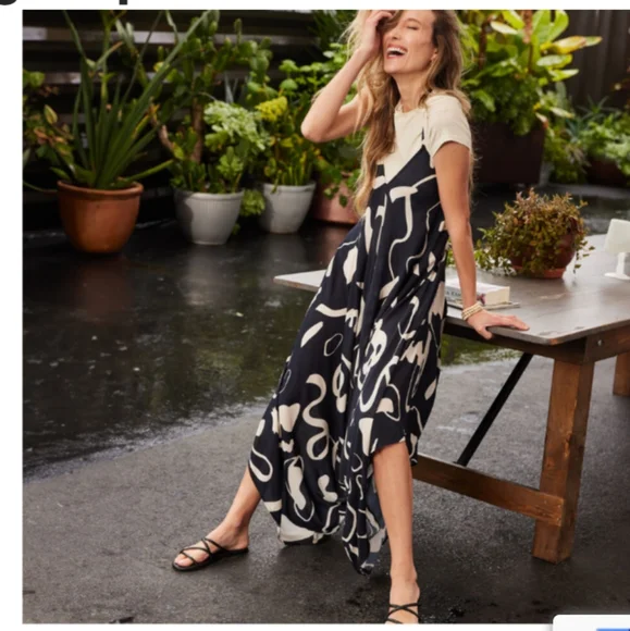 World Market Goa Harem Jumpsuit Black Baggy Romper Abstract Artsy S/M SIZE 2-8 - Picture 2 of 12